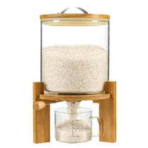 Kitchen Details Large Size Plastic Airtight Cereal Container with Scooper -  10x 5.1x 10.8