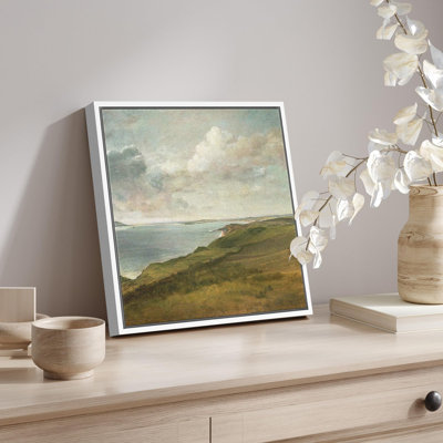 Coastal Cliff Overpoint Serene, reproduction d'art sur toile