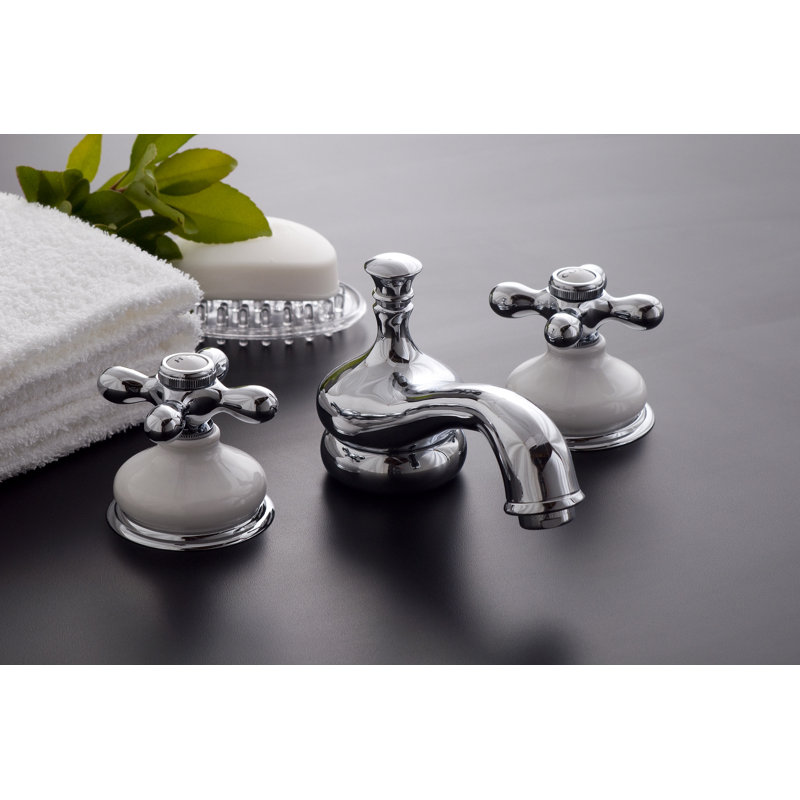 2-handle Bathroom Faucet, Unlacquered Satin Brass