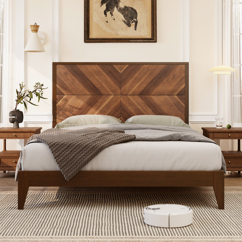 Mid-Century Modern Platform Bed