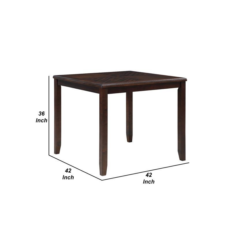 4 - Person Solid Wood Top Four Leg Base Dining Set