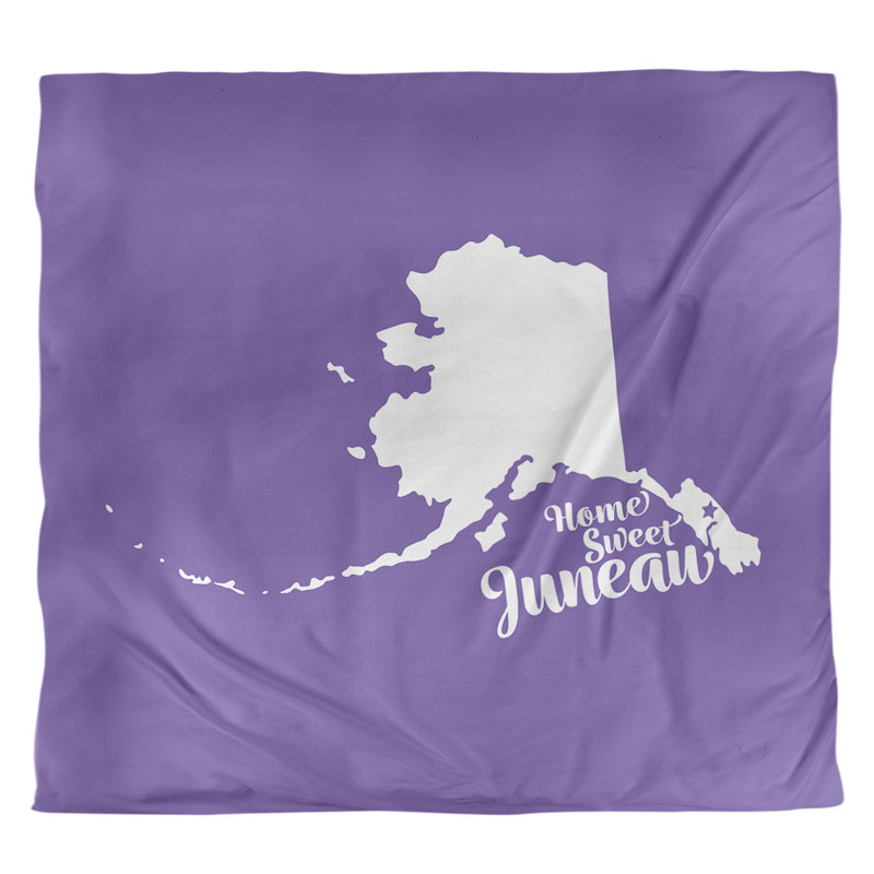 Housse de couette alaska Juneau, Housse de couette pour très grand lit, Mauve