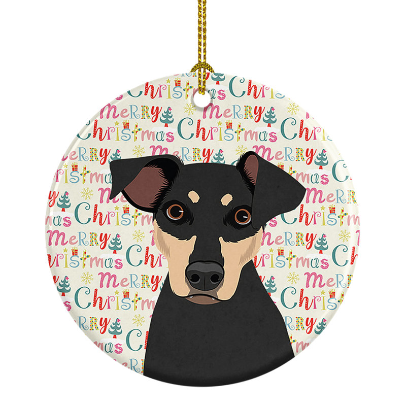 Ornement suspendu en céramique Rottweiler 3