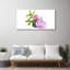 Floral Flower Stones - No Frame Print on Glass