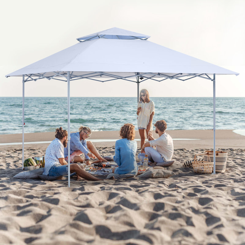 13 Ft. W x 13 Ft. D Steel Pop-Up Canopy The Pop-Up Canopies, White