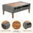 6-Piece All Weather PE Wicker Patio Conversation Furniture Set, Outdoor Patio Sofa with Double Cushions, Solid Wood Legs & Acacia Wood Table Top-1868454159-1868454158