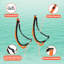 Ensemble de 2 crochets de rangement pour kayaks - crochets muraux pour kayaks, planches de surf, planches à pagaie ou planches à neige