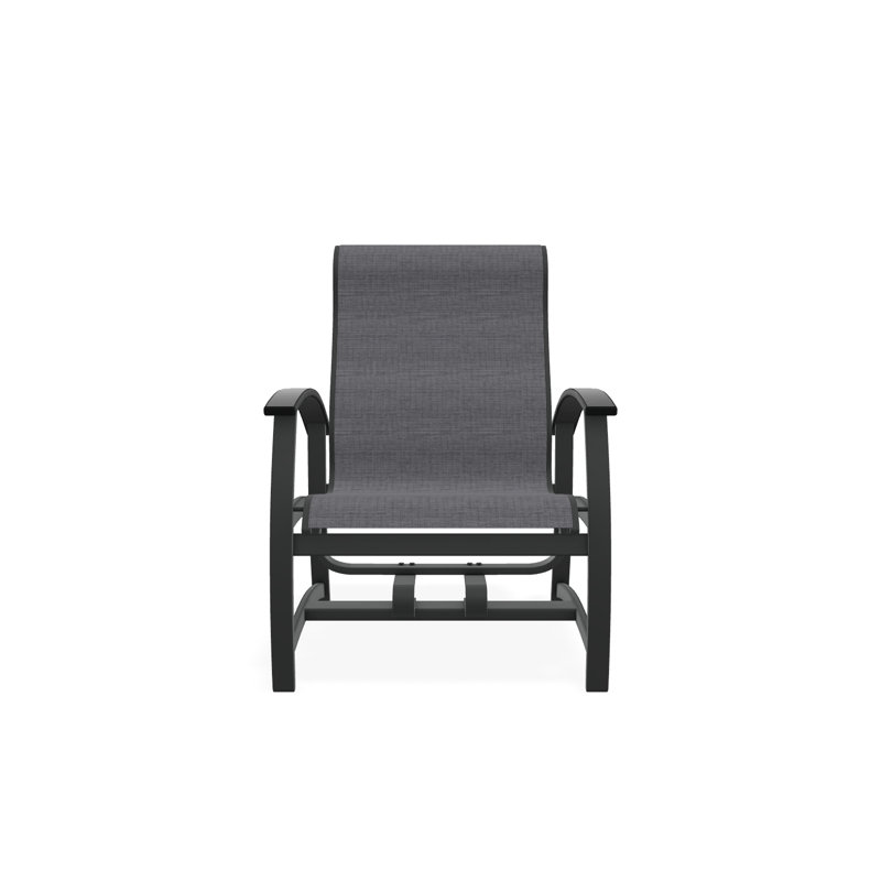 Belle Isle Outdoor Lounge Chair, Graphite, Destiny Steel