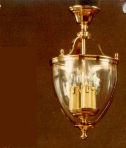 Cowie 3 - Light Urn Pendant, Polished Brass