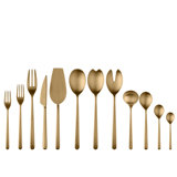 Linea Flatware Set - 67 Pieces - Ice Gold