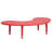 Half-Moon Plastic Adjustable Height Kids Activity Table-7165796