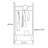 Walnut Wood Wardrobe with Stainless Steel Frame