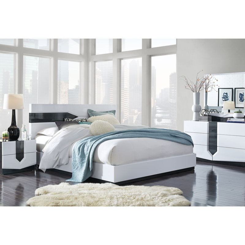 Hudson WHITE BED, Queen