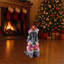 Statue de Noël caniche, Figurine de chien de Noël en tenue de père Noël-338940962