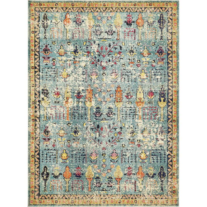 Ikat Indoor Rug, Rectangle 8' x 10'