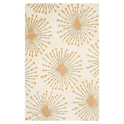 Mccullough Hand-Tufted Wool Beige/Gold Area Rug