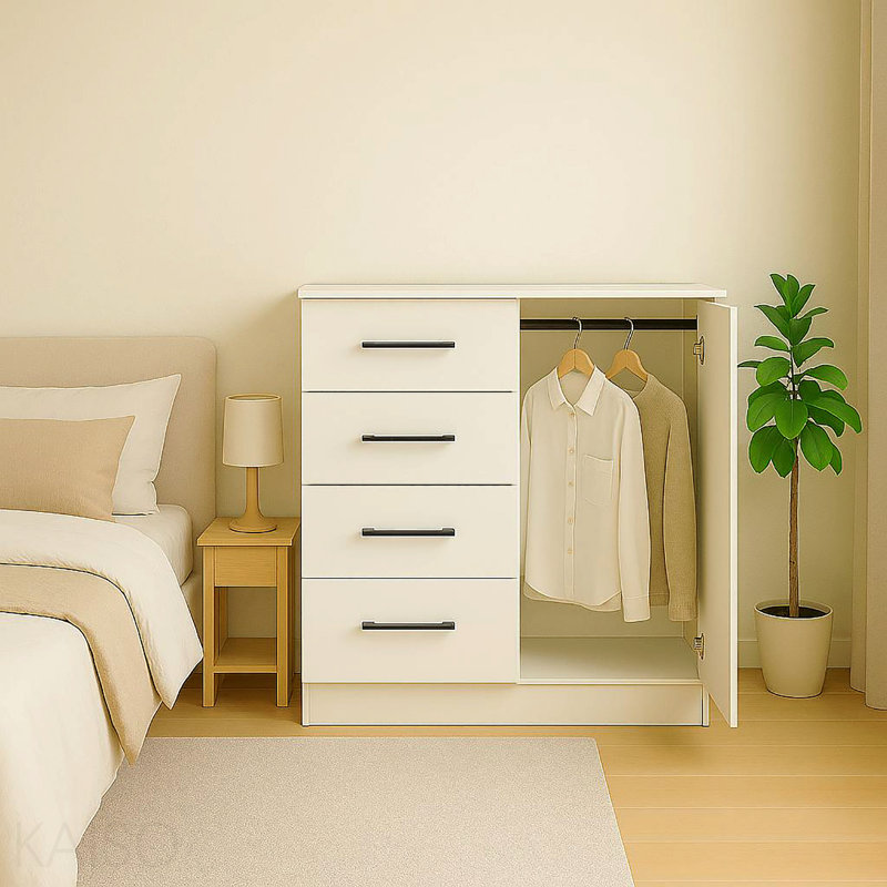 Commode pour homme en blanc, Blanc