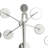 Metal Starburst Silver Wall Decor with Crystal Embellishment-602902305