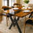 Joncarlos Contemporary Craftsmanship The Wood and Epoxy River Dining Table-610221284-610221287