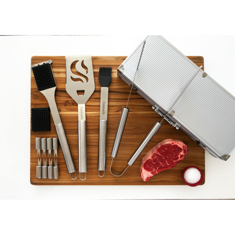 Cuisinart 14-Piece Deluxe Stainless Steel Grilling Set