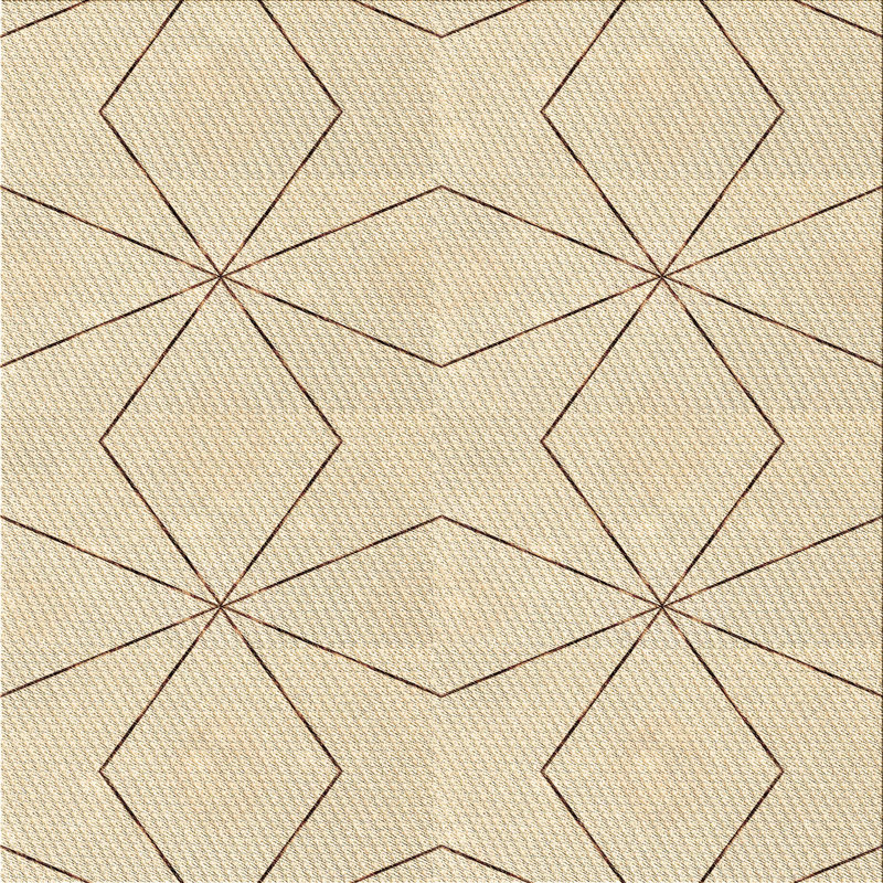 Geometric Indoor Rug, Square 5'