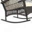 Chaise berçante en crème et noir