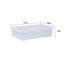 Wham Crystal 46L Plastic Storage Box Pack of 4 Clear