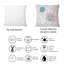 Rectangle, papillon, dessin au trait sur cubisme III - coussin décoratif moderne