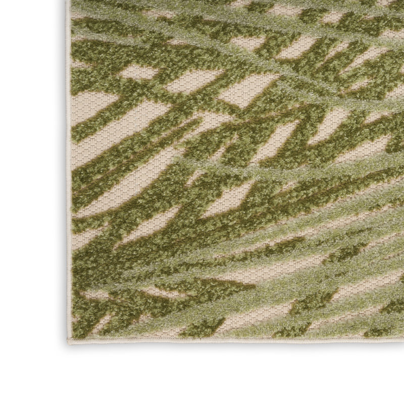 Tapis intérieur / extérieur Brasfield, Rectangle de 10 pi x 14 pi