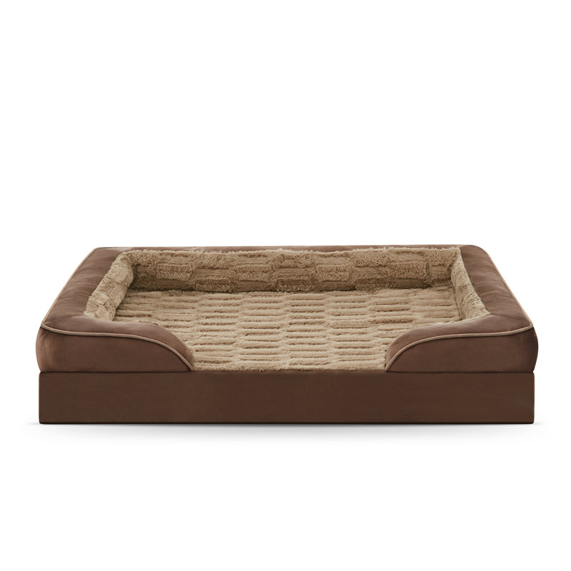 Lit orthopédique pour chien - Canapé-lit imperméable pour chien, lit confortable en mousse pour animal de compagnie avec housse amovible lavable avec fond antidérapant