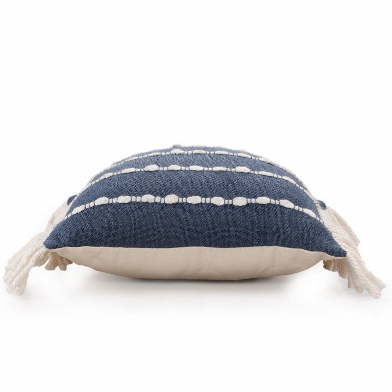 Housse de coussin en coton mélangé, polyester