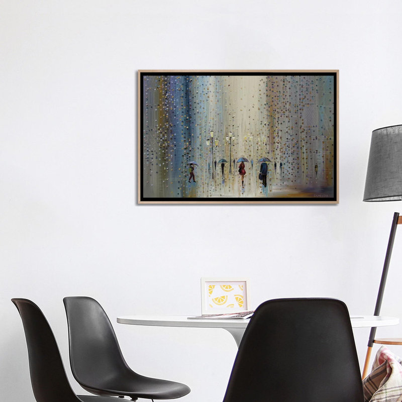 Print on Canvas, 66.04cm H x 101.6cm W x 3.81cm D, Oak Floater Framed