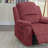 38 Inch Single Seating Power Recliner xpiyaer Living Room Velvet Upholstered Red Finish Power Reclining