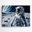 Space Buzz Aldrin Moon atterrissage en métal gris