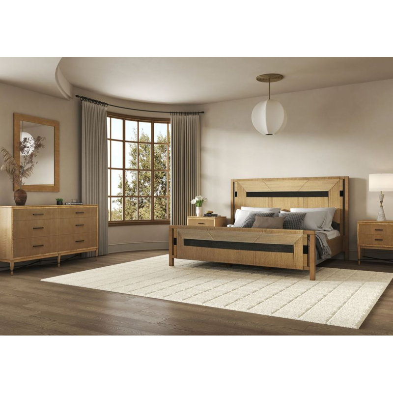 Commode 6 tiroirs l 62 po Loft, Brun