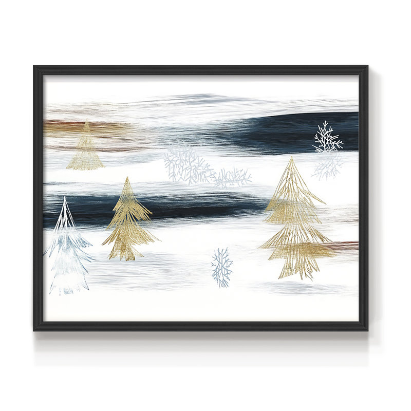 «Chirstmas Art» - CC XXXVII - Reproduction encadrée - Restickable, Noir, noir, noir, noir, H 16 po x l 20 po