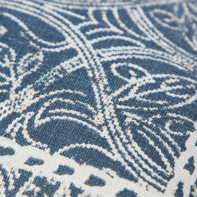Denim 20" x 20" Boho Medallion Cotton Fringe Decorative Pillow