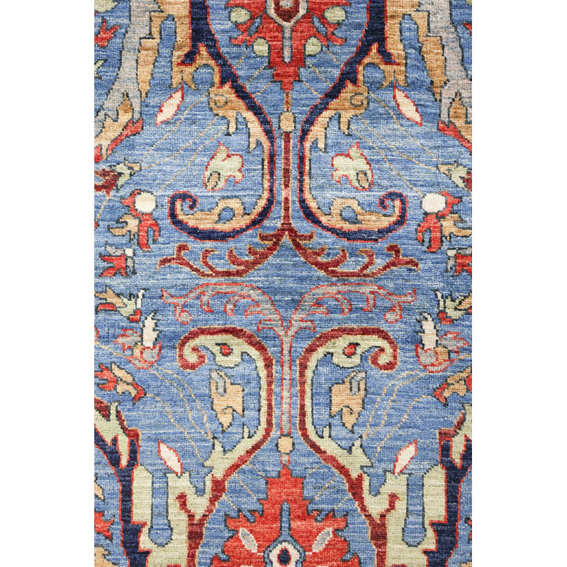 New Turkmen Afghan One-of-a-Kind Runner 2'10" X 8'2" Area Rug