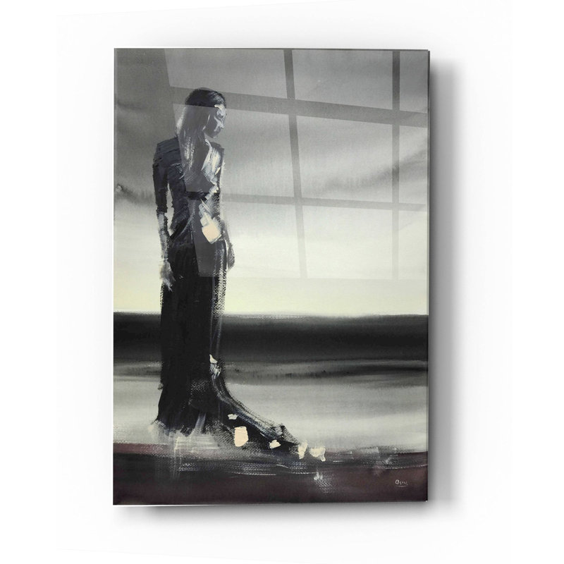 «Monochromatique» par Oscar Alvarez Pardo, art mural en verre acrylique, H 36 po x l 24 po x P 0,2 po