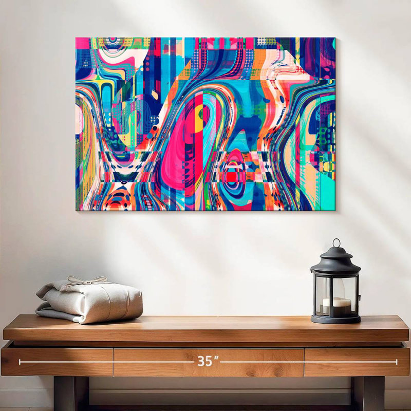 Avery Abstract Geometric Collage, 16" H x 24" W