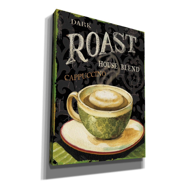 «Today's Coffee III» par Lisa Audit, art mural sur toile, H 54 po x l 40 po x P 1,5 po
