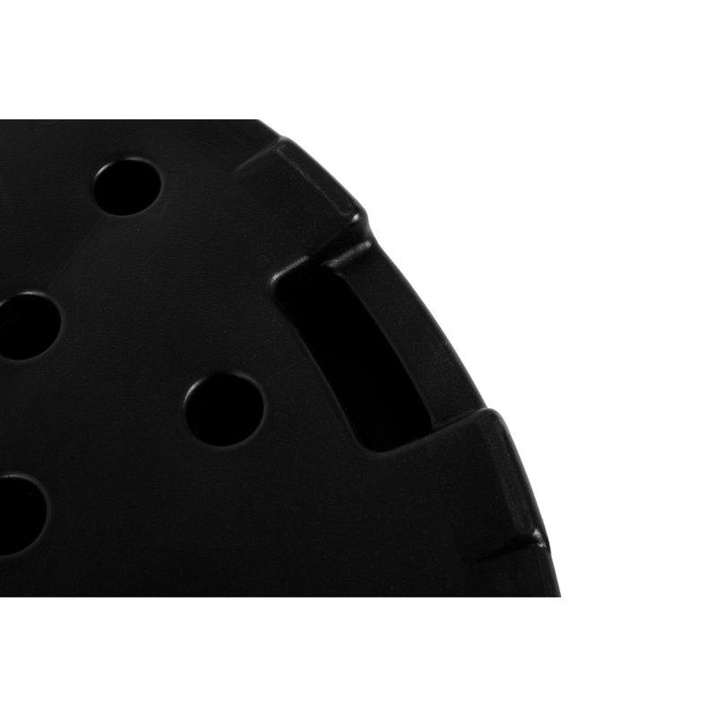 Base de parasol - Stable 4, Remplir de sable / eau, 4 Stable, Eau / sable, Plastique noir