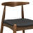 Mid-Century Modern Rubberwood Dining Chairs with Faux Leather Upholstery-123514959