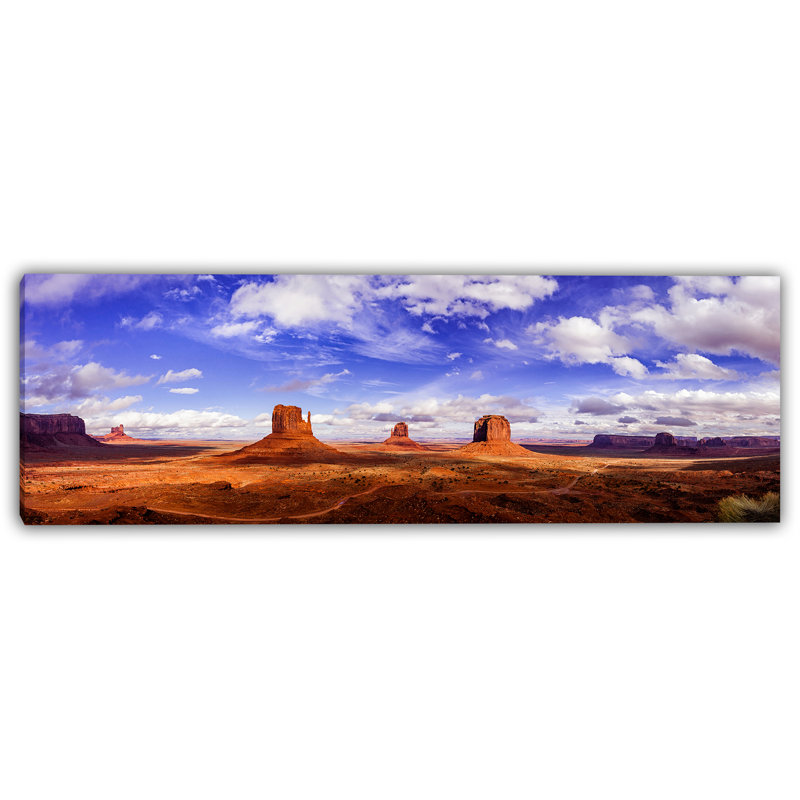Monument Valley Panorama Canvas Art, 10" H x 30" W