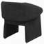 Fauteuil d'appoint à accoudoirs inclinés noir Mcdonald