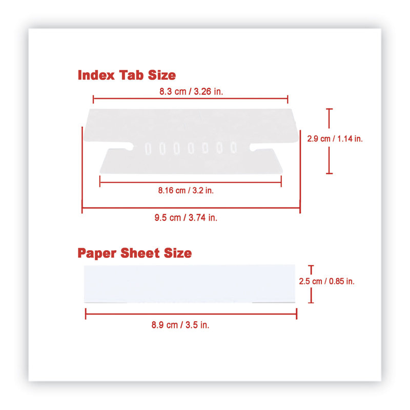 Universal® Hanging File Folder Plastic Index Tabs Plastic Hanging Files Open