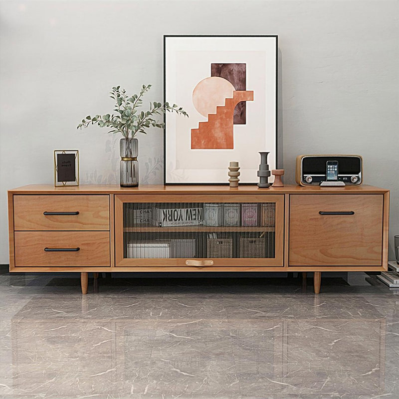 Modern Walnut Solid Wood TV Stands
