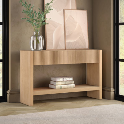 Console rectangulaire en bois massif de 48 po Manzanita