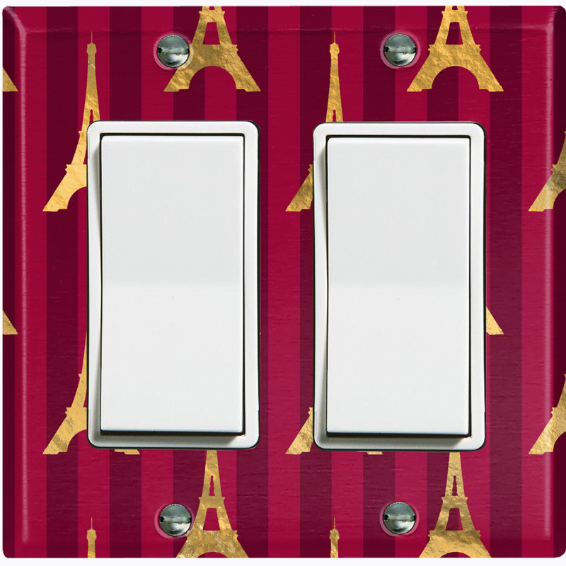 2 - Gang Toggle Light Switch Standard Wall Plate