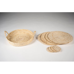 Maize Round Placemat And Coaster Set